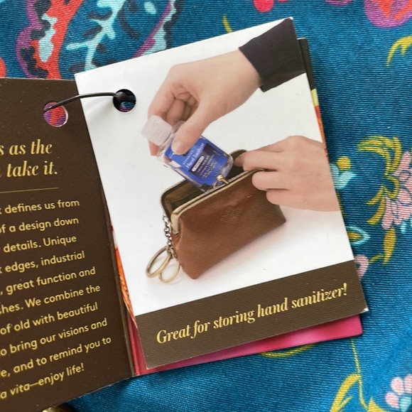 Brand New Patricia Nash Genuine Leather Green Large Borse Coin Purse Key Holder - Picture 14 of 15